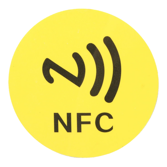 NFC-Aufkleber, gelb